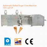 Commercial Egg Roll Production Line / Custom Sugar Cone Baking Machine 110mm Cone Length for sale