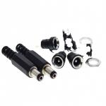 Hot selling DC Power Connector pin 2.1x5.5mm Female Plug Jack + Male Plug Jack Socket Adapter DC-022B for sale