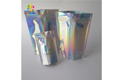 China Waterproof Holographic Stand Up Pouch Glossy Finished Surface Finish supplier