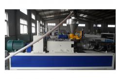 China PP PE PVC WPC Profile Production Line With Double Screw Extruder supplier