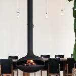 Heavy Duty Stylish Custom Wood Burning Fire Pits Wall Hanging Burner