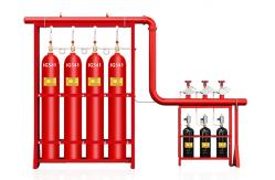 China Ig541 Inert Gas Fire Suppression System Extinguisher 70L 20Mpa For Computer Room supplier