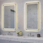 Waterproof Bathroom Hardware Sets , Anti Fog Smart LED Bathroom Mirror Dimmer