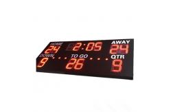 China Professional LED Football Scoreboard Remote Control 1m ~ 400m View Distance supplier