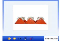China Triple Electirc Power Cable Pulling Pulley With Nylon Wheel φ140x160mm supplier