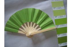 China 10cm Small Size Paper Folding Fans With Natural Bamboo Frame supplier
