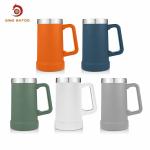 Vucuum Insulated 24oz Stainless Steel Beer Tumbler With Handle Pint for sale