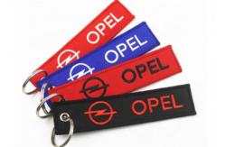 China Double Side  Embroidery Fabric Keychain  Customized Logo And Word supplier