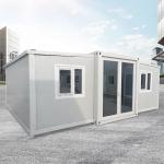 Expandable Container House with Steel Frame and Weather-resistant Sandwich Panel for sale