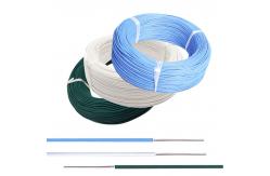 China 22AWG Heat Resistant Silver Plated Copper Extruded PFA Insulation Wire supplier