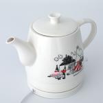 0.8L Auto Shut Off Electric Ceramic Kettle Teapot 360° Swivel Base