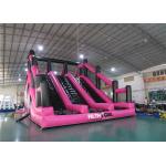 Huge Insane Inflatable Obstacle Challenges For Adult With Digital Printing Logo