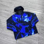 Custom Dtg Print Windbreaker Windproof Lightweight Zipper Nylon Track Work Digit Print Streetwear Casual Jacket for Men for sale