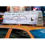 Waterproof Car LED Sign Display , Outdoor Full Color Taxi Roof Screen Double Side for sale