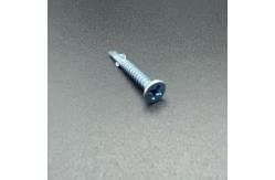 China Carbon Steel Countersunk Cross Head Double Ear Dovetail Anti Slip Self Drilling Screw supplier