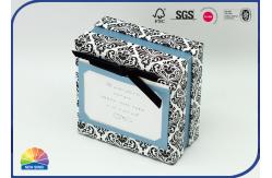 China 4c Print Pattern Rigid Neck Box Matte Lamination Flocking Bowknot supplier