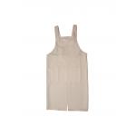 195 GSM Chef Uniform Bib Apron Polyester 80% Cotton 20% Pink Color for sale