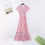 Factory Customize 2021 PRINT WRAP DRESS for sale