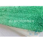 3 - 5 Micrometer Dust Microfiber Wet Mop Pads Green 100% Polyester
