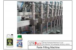 China Dust - Proof Auto Paste Filling Machine For Organic Liquid / Bio Fertilizer supplier