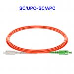 SC APC SC UPC Multimode Fiber Jumpers 1M 100M Length Customizable for sale