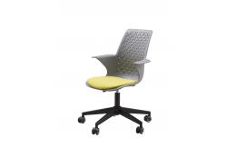 China OEM & ODM Plastic Office Chairs With 360 Swivel Writing Pad supplier