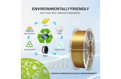 China 3d printer 1.75mm silk gold Coiled PLA Filament 3D Printing Filament supplier