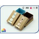 Cardboard Ring Case Rigid Shoulder Box Matte Lamination Debossing for sale