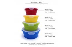 China OEM Microwavable Collapsible Silicone Bento Box With Airtight Lid supplier