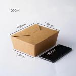 Custom Food Packaging Box With Disposable Paper For Sushi Bento Lunch
