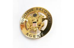 China Engraved Metal Enamel Custom Police Badges Single Side / Double Side supplier