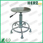 Laboratory Clean Stainless Steel ESD Stool Chair With Foot Ring for sale