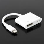 OEM Cable Cubby Box , Lightning To HDMI HD Line For Apple Mobile Phone To HDMI Converter With Screen for sale