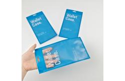 China Three Side Seal Zipper Flat Wallet Case Phone Case Plastic Packaging Bags supplier