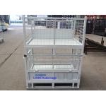Self Locking Wire Mesh Pallet Cage Storage Boxes Rigid Stillage