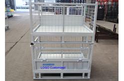 China Self Locking Wire Mesh Pallet Cage Storage Boxes Rigid Stillage supplier