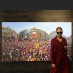PET Fresnel UST Screen 100 inch Ambient Light Rejecting Screens Customized for sale