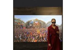 China PET Fresnel UST Screen 100 inch Ambient Light Rejecting Screens Customized supplier