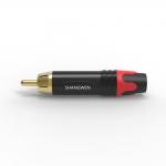 RCA Audio Male Plug Connector 1000 MOhm With Solder Insulation