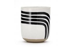 China Round Colorful Hand Painting Ceramic Coffee Mug Cup supplier
