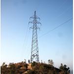 Polygonal Conical 10kv To 750kv Transmission Line Angle Tower for sale
