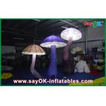 Attractive 3m Inflatable Mushroom LED Lighting 190T Nylon For Engagement for sale