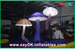 China Attractive 3m Inflatable Mushroom LED Lighting 190T Nylon For Engagement supplier
