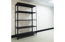 China Black Home Office Use Steel Storage Rack With 5 Adjustable Shelves supplier