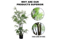 China Faux Fern Small Artificial Potted Floor Plants Bonsai 450cm Wind Resistance supplier