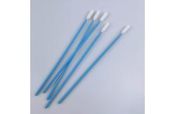China 165mm Long Polypropylene  Handle Foam Tip Swabs Round Head supplier