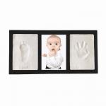 Handmade Baby Clay Frame , Wooden Hand / Foot Print Photo Frames for sale