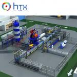 Hollow Core Concrete Pile Extrusion Roof Tile Making Machine Block Production Line for sale