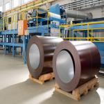 Building Material Prepainted Galvalume Steel Coil Top Painting 24 Guage 25um for sale