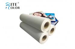 China 410Gsm Inkjet Cotton Canvas Roll , 20Mil Inkjet Printable Canvas Good Ink Absorbable supplier